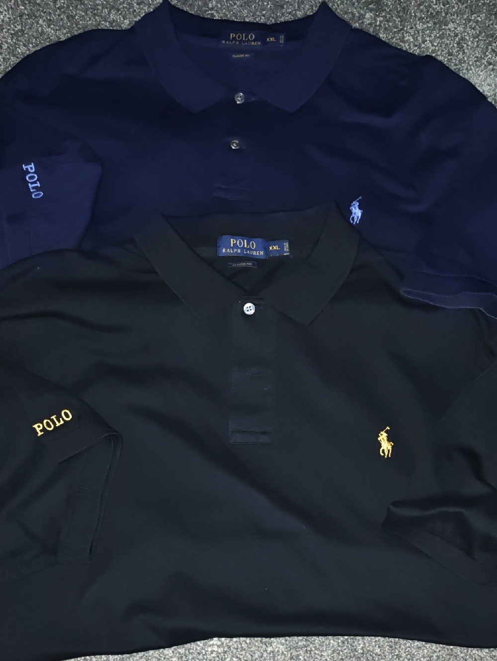Polo Ralph Lauren Navy & Black Logo Polo Shirts